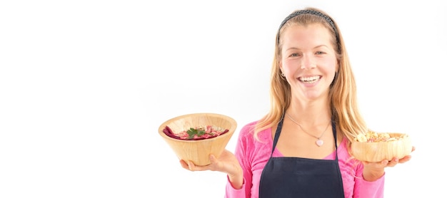 Usmievajúci sa študent varenia